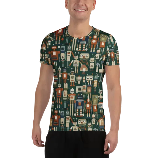 Tin Can Parade on a Men's Athletic T-Shirt