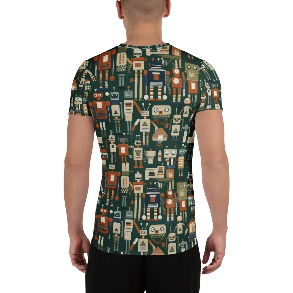 Tin Can Parade on Men's Athletic T-Shirt — Back