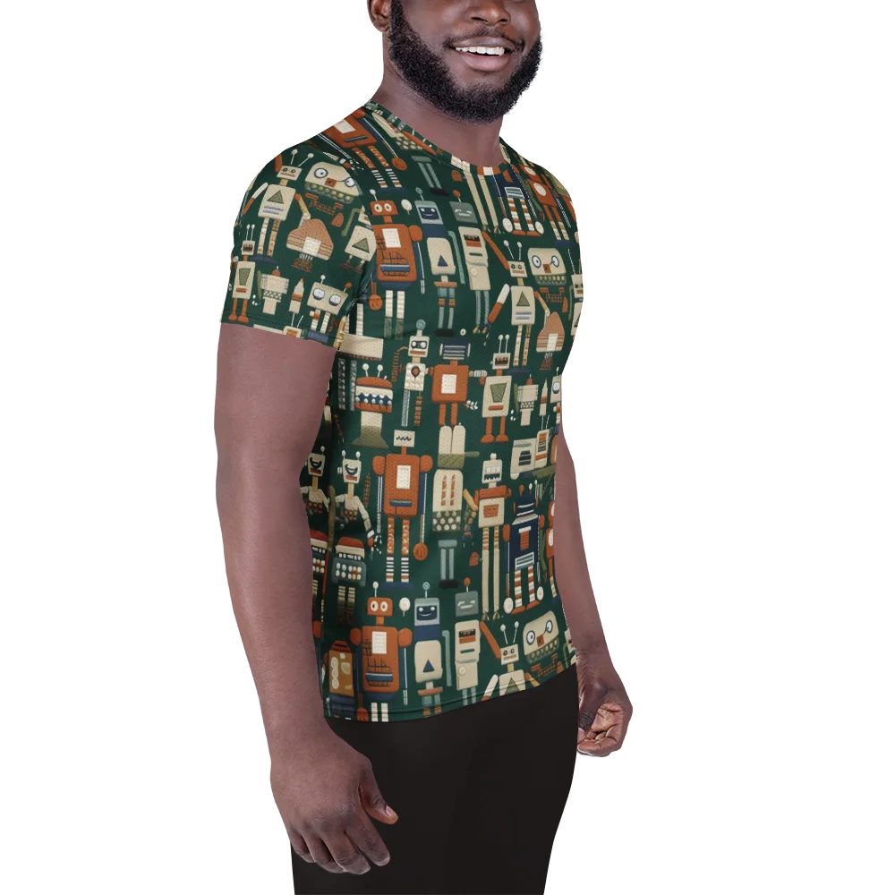 Tin Can Parade on Men's Athletic T-Shirt — Right