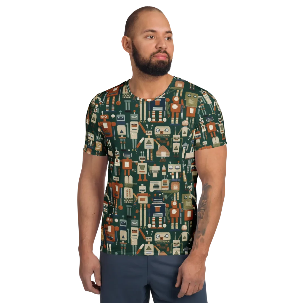 Tin Can Parade on Men's Athletic T-Shirt — Front