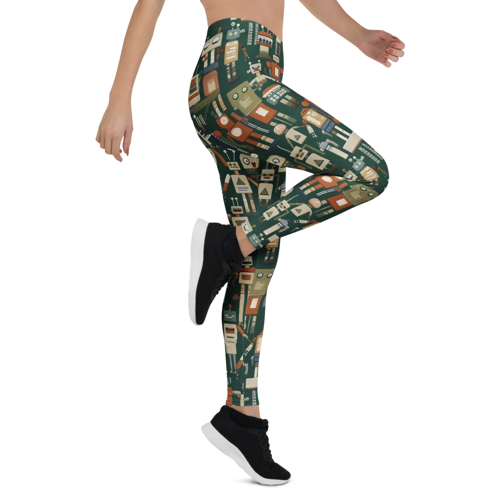 Tin Can Parade on Leggings — Right