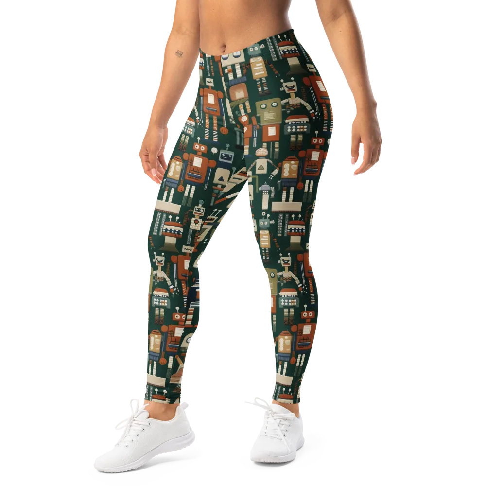 Tin Can Parade on Leggings — Left Front