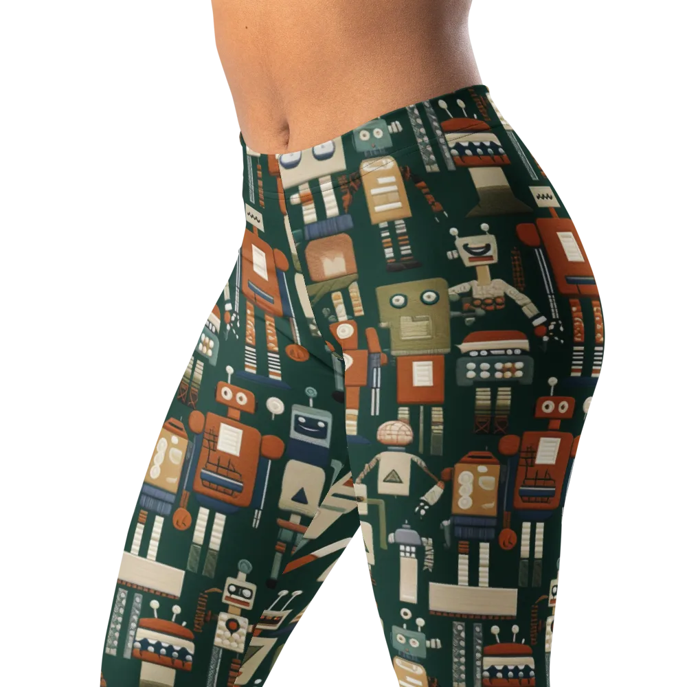Tin Can Parade on Leggings — Left Front