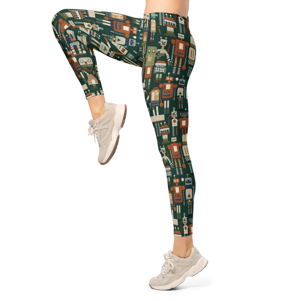 Tin Can Parade on Leggings — Left