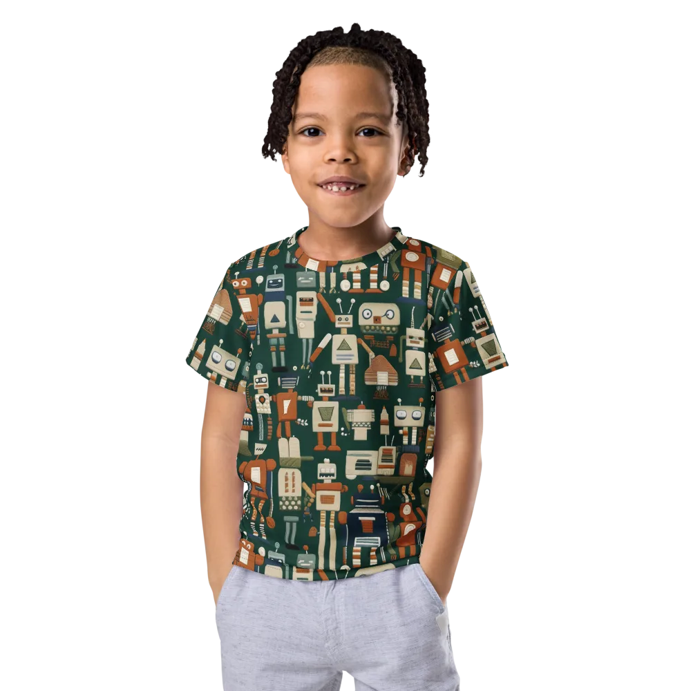 Tin Can Parade on Kids Crew Neck T-Shirt — Front