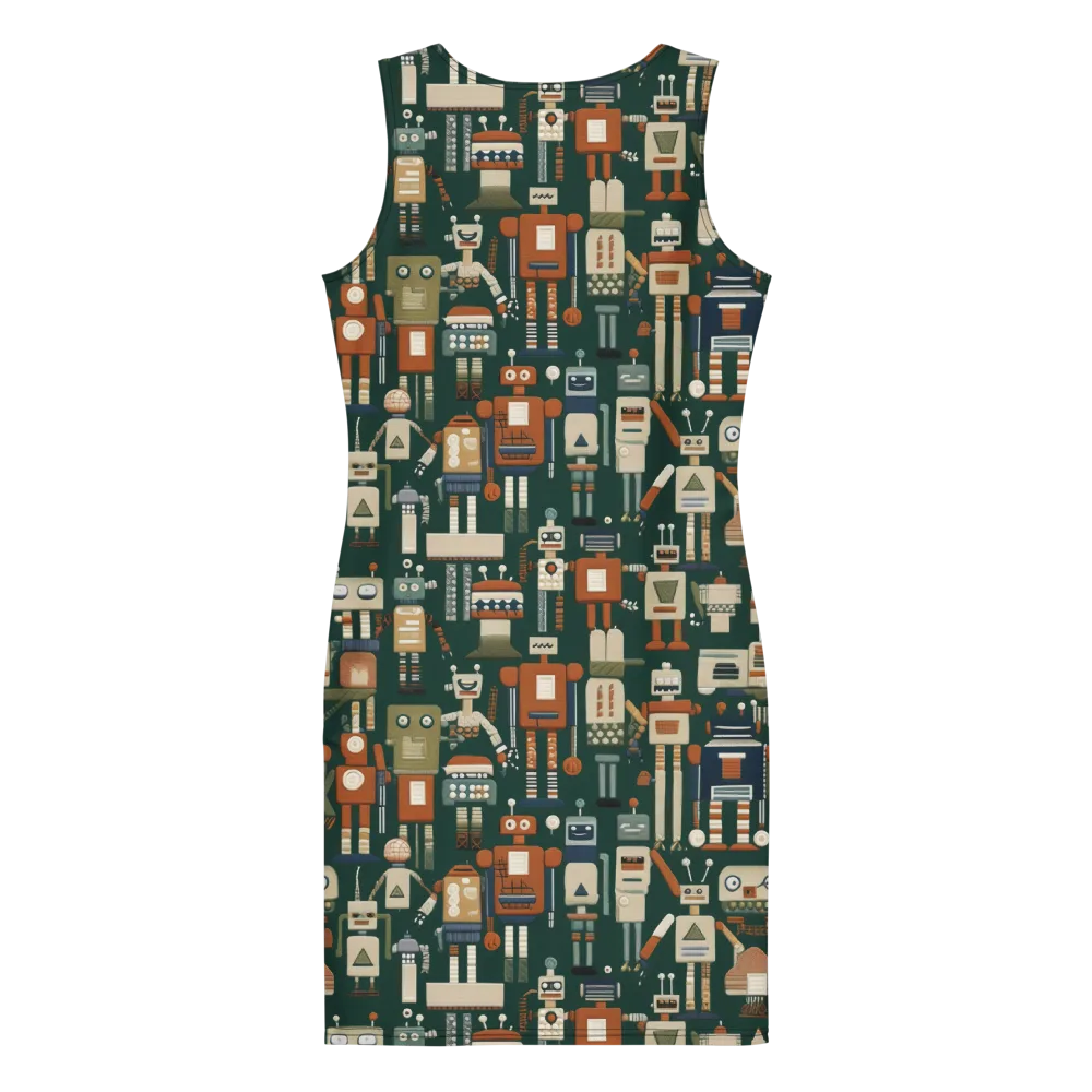 Tin Can Parade on Bodycon Dress — Back