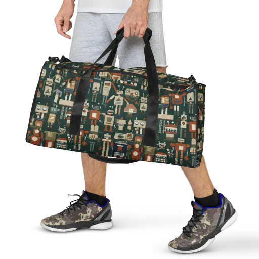 Tin Can Parade on a Duffle Bag