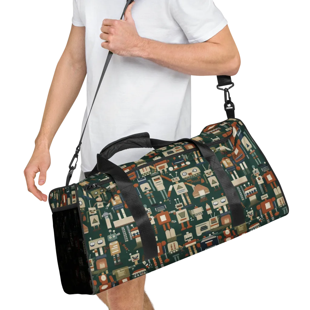 Tin Can Parade on Duffle Bag — Right Front