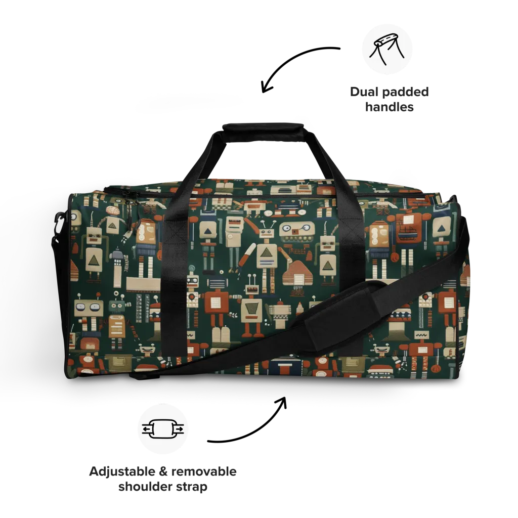 Tin Can Parade on Duffle Bag — Front