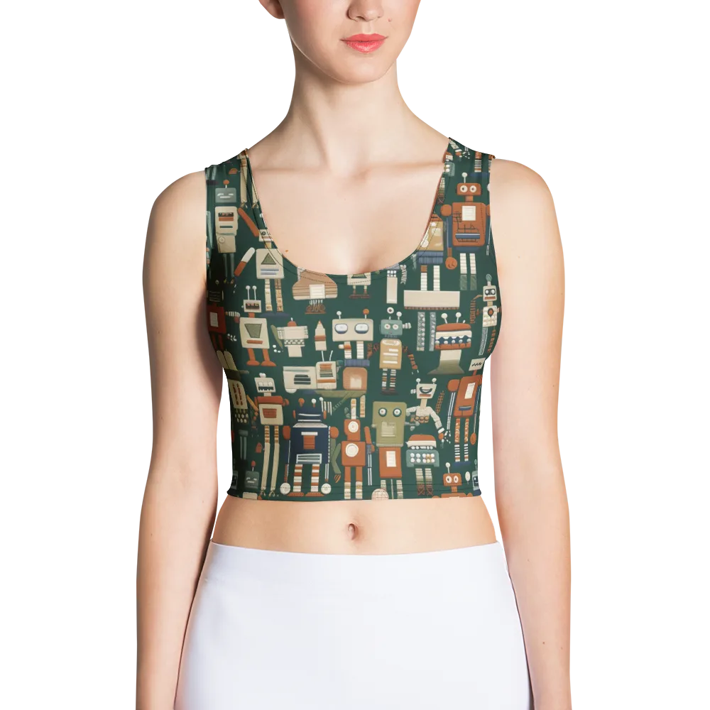 Tin Can Parade on Crop Top — Front