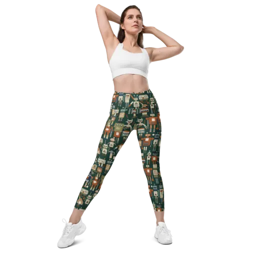 Tin Can Parade on a Leggings with Pockets