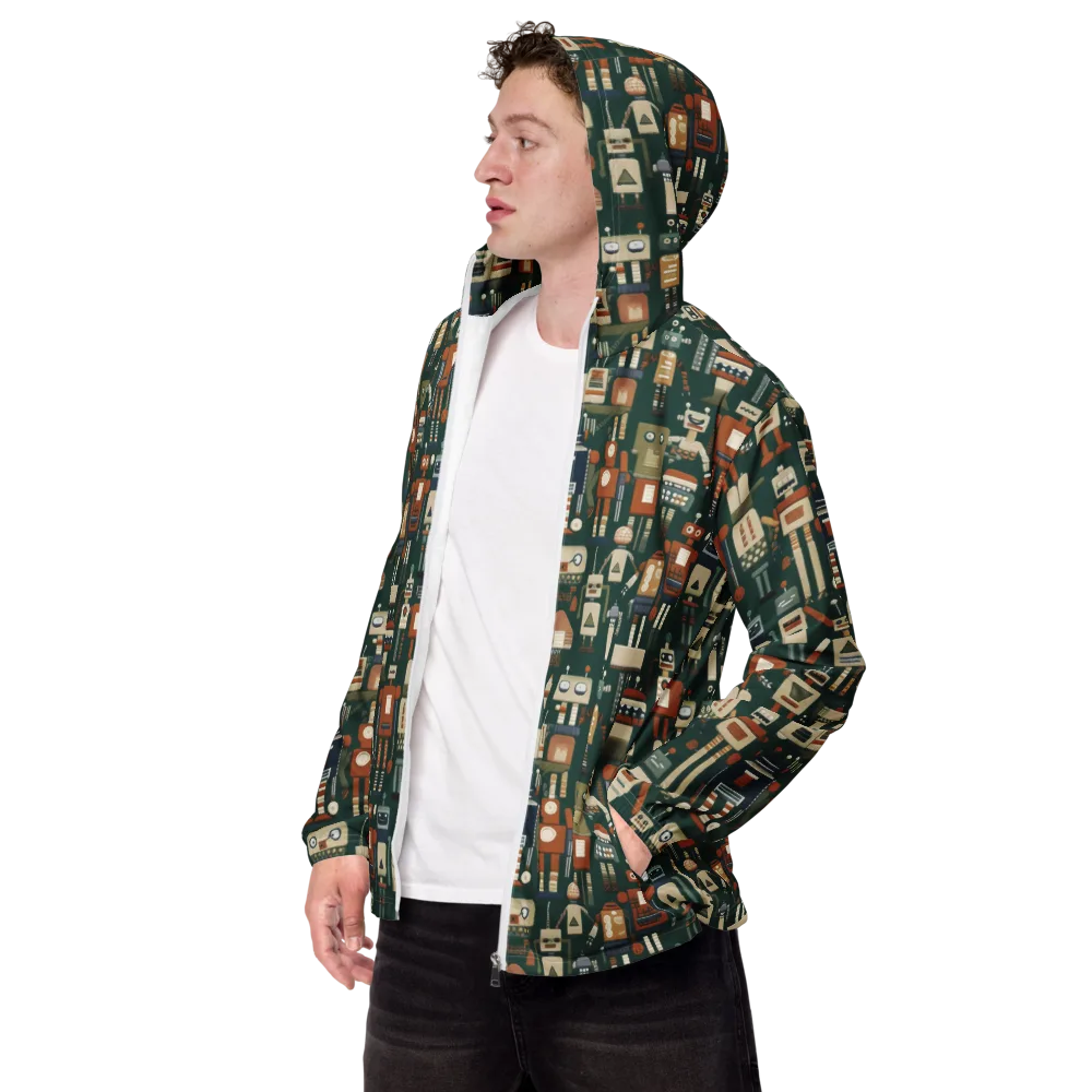 Tin Can Parade on Men's Windbreaker — Left Front