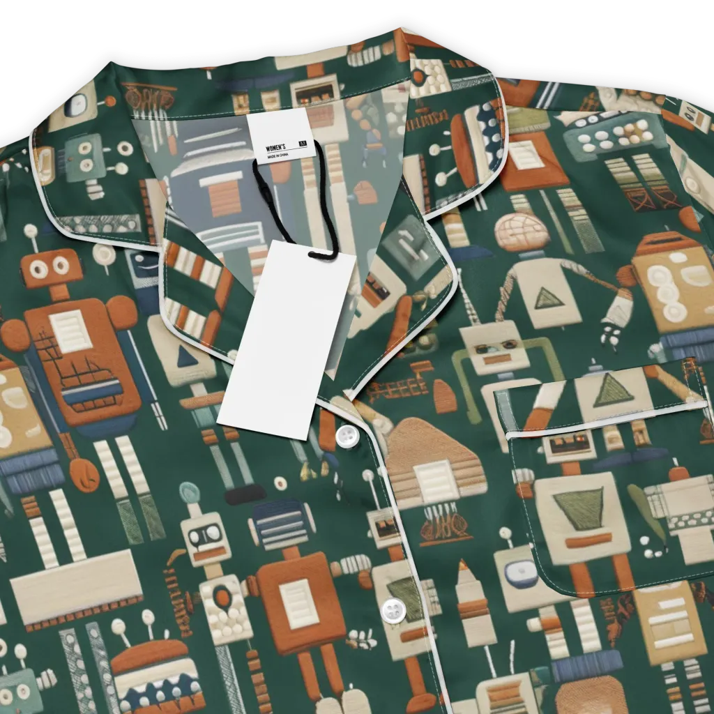 Tin Can Parade on Women's Short Sleeve Pajama Top — Product details