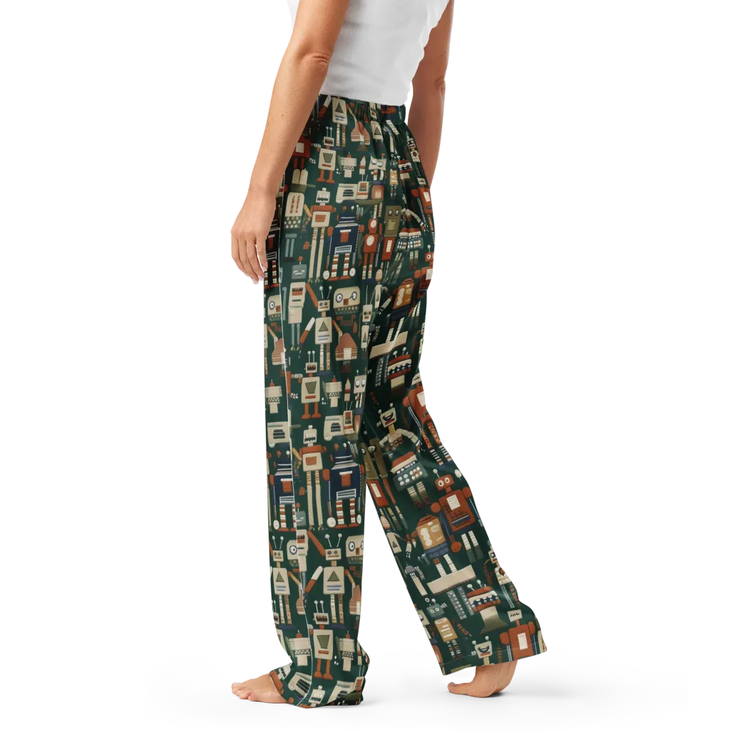 Tin Can Parade on Women's Pajama Pants — Left