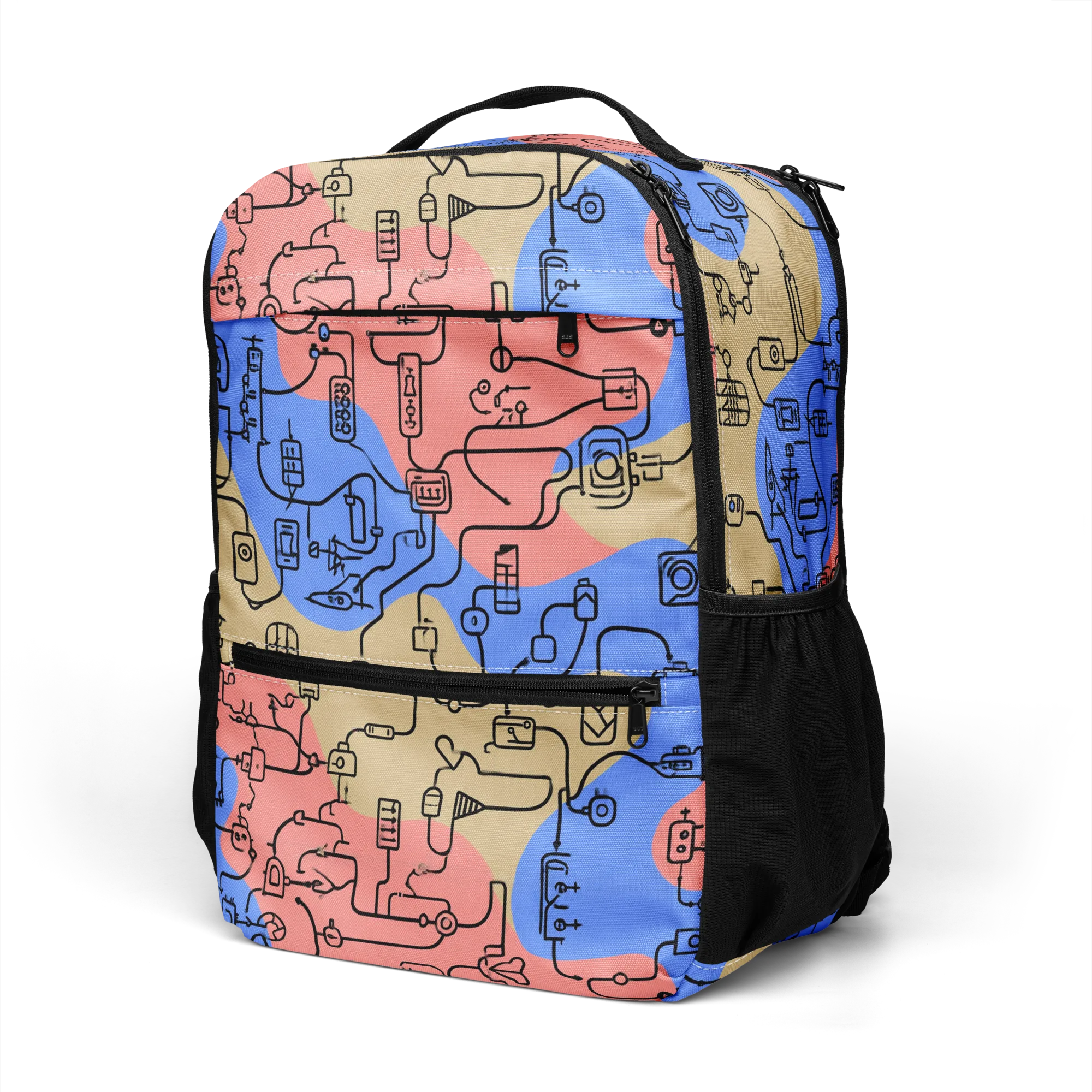 Analog Bloom on Utility Backpack — Left Front