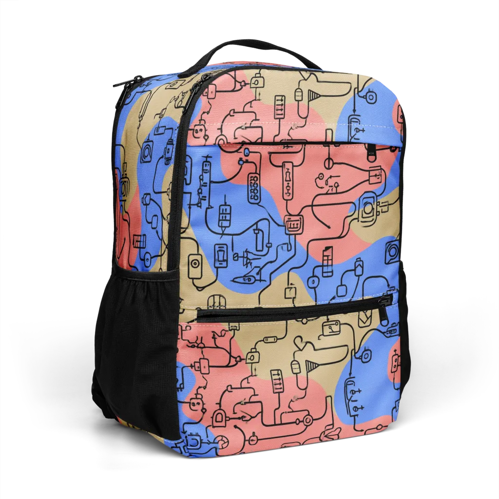 Analog Bloom on Utility Backpack — Right Front