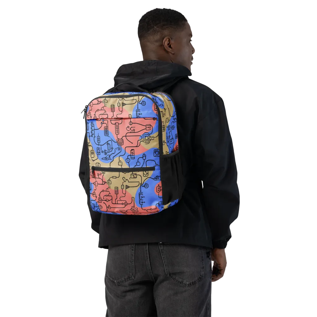 Analog Bloom on Utility Backpack — Back