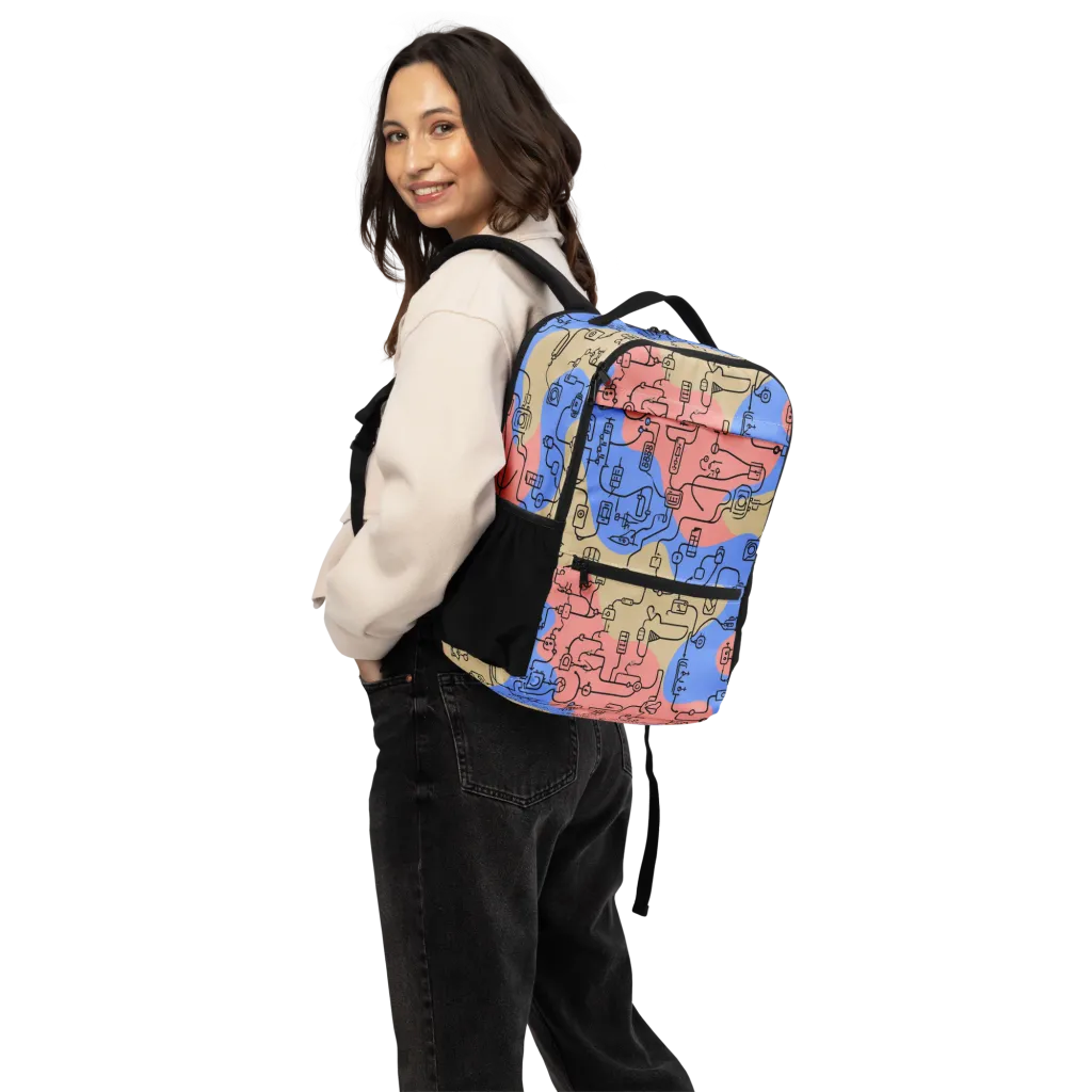 Analog Bloom on Utility Backpack — Back