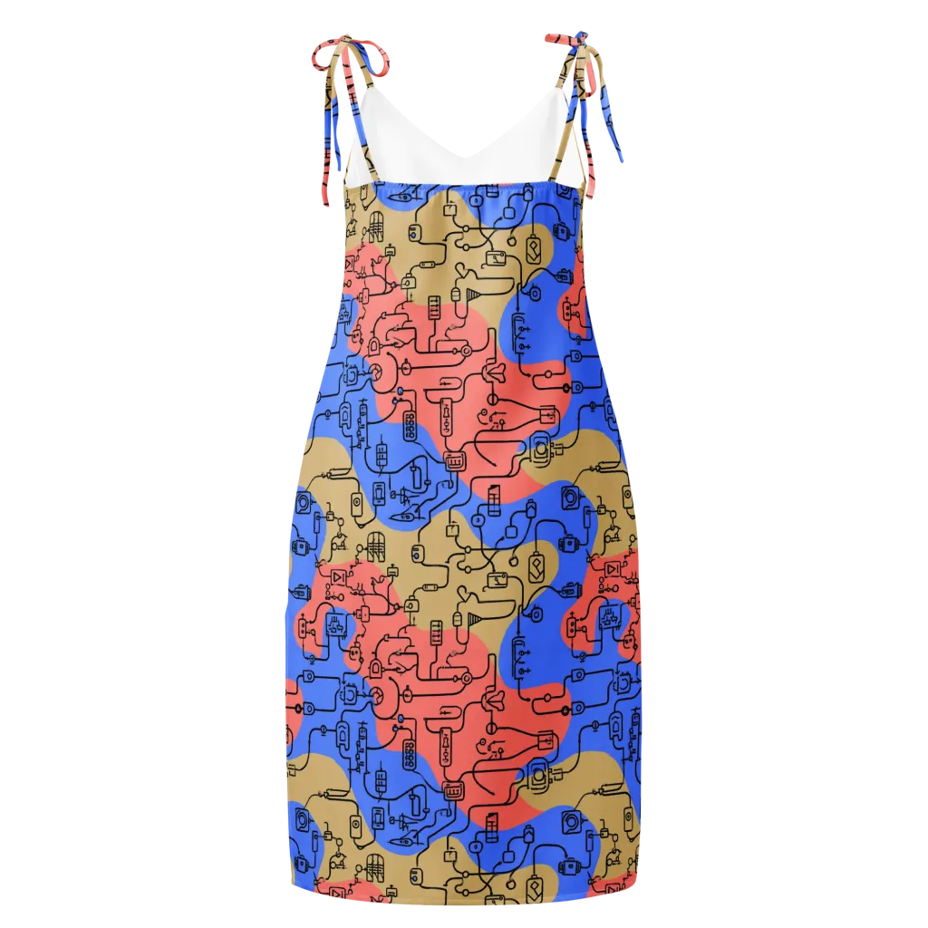 Analog Bloom on Slip Dress — Back