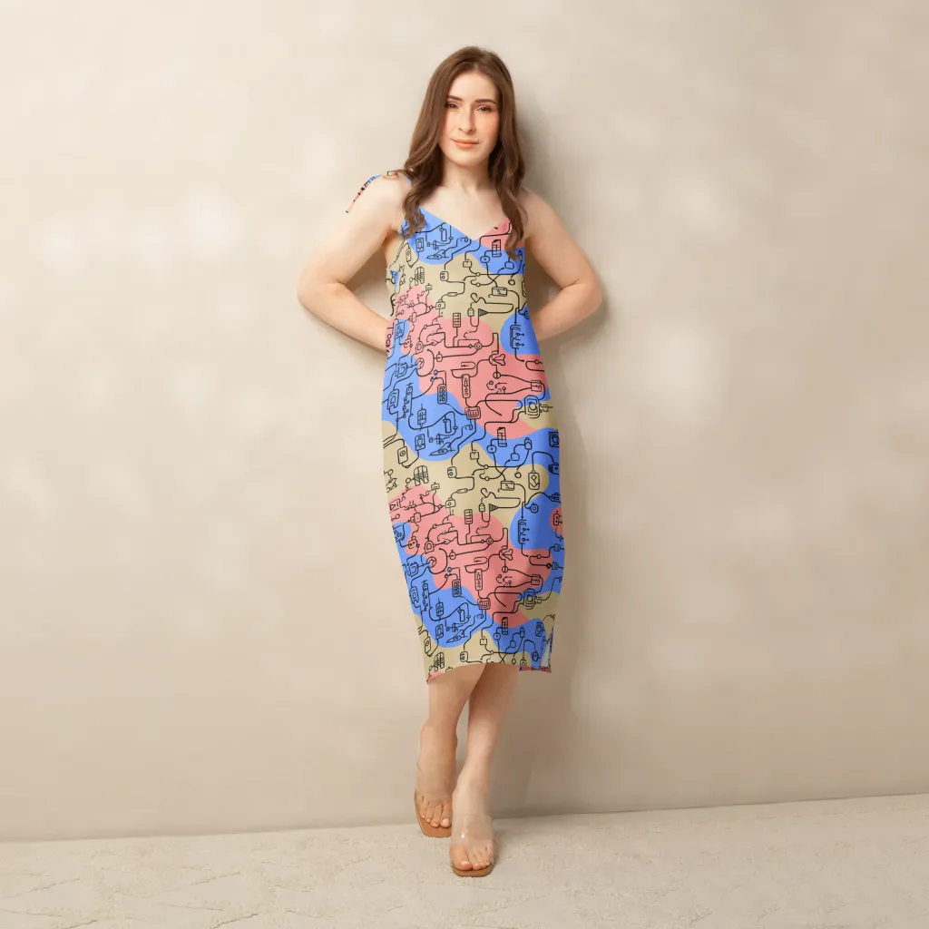 Analog Bloom on Slip Dress — Front