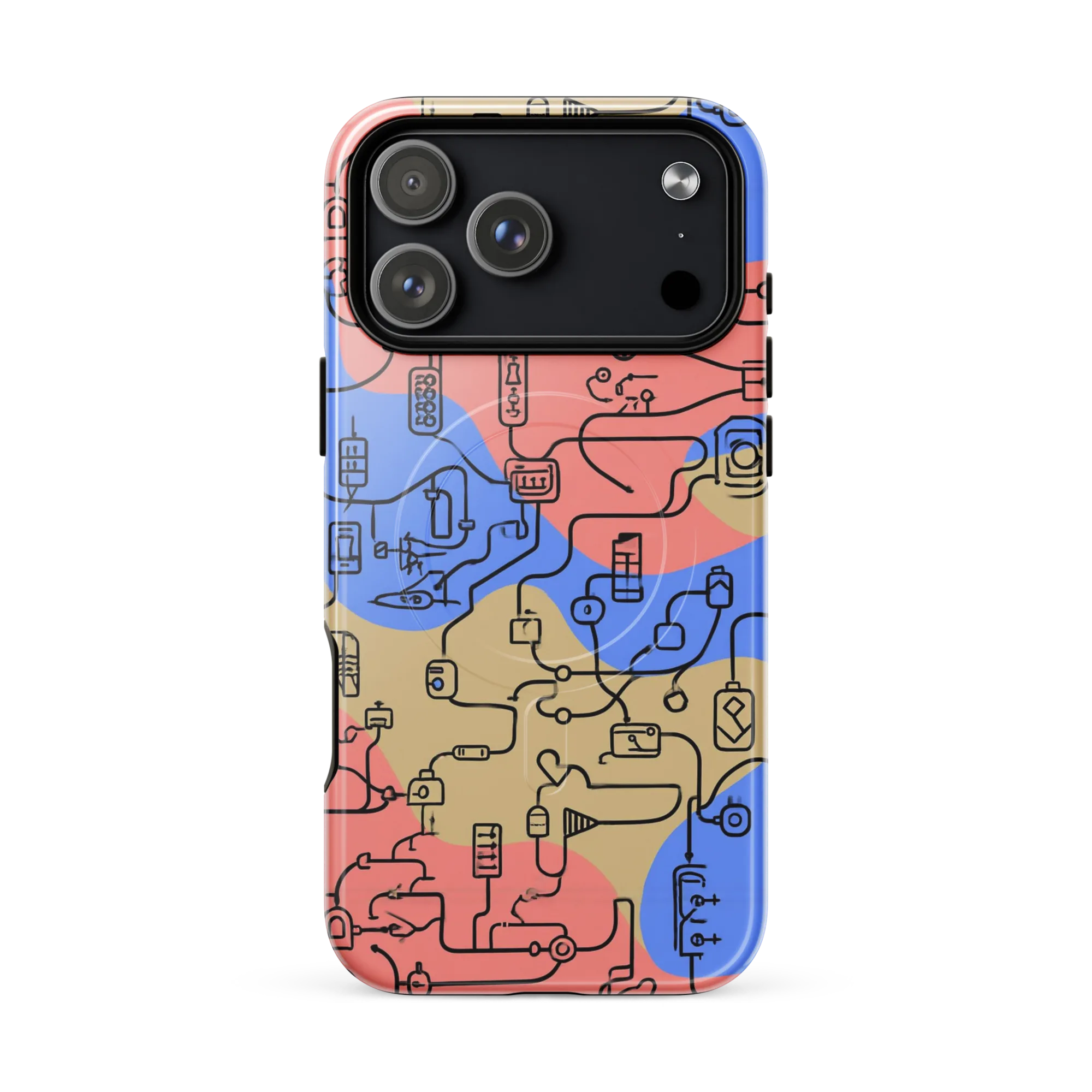 Analog Bloom on MagSafe Tough Case for iPhone® — Front