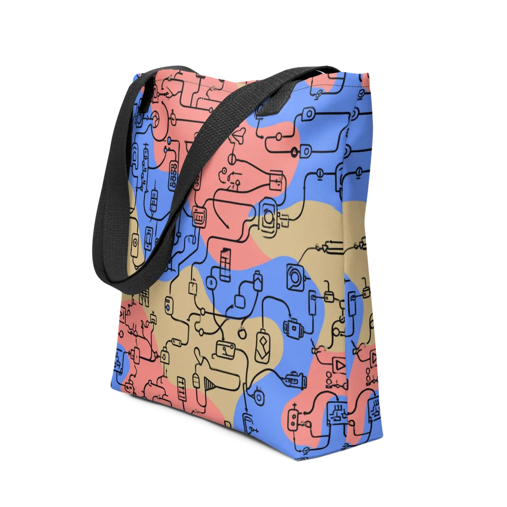 Analog Bloom on Tote Bag — Front