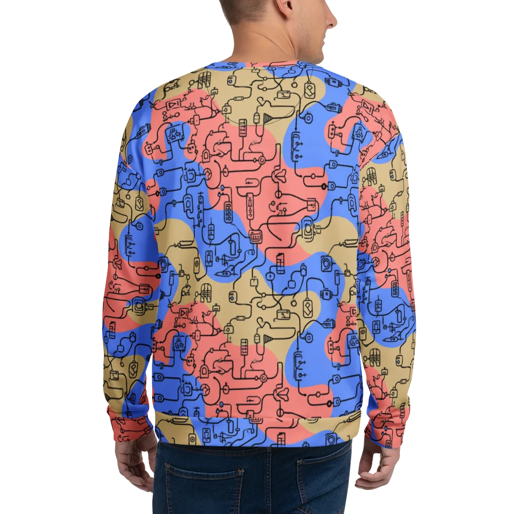 Analog Bloom on Sweatshirt — Back