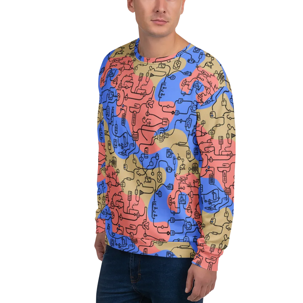 Analog Bloom on Sweatshirt — Left Front