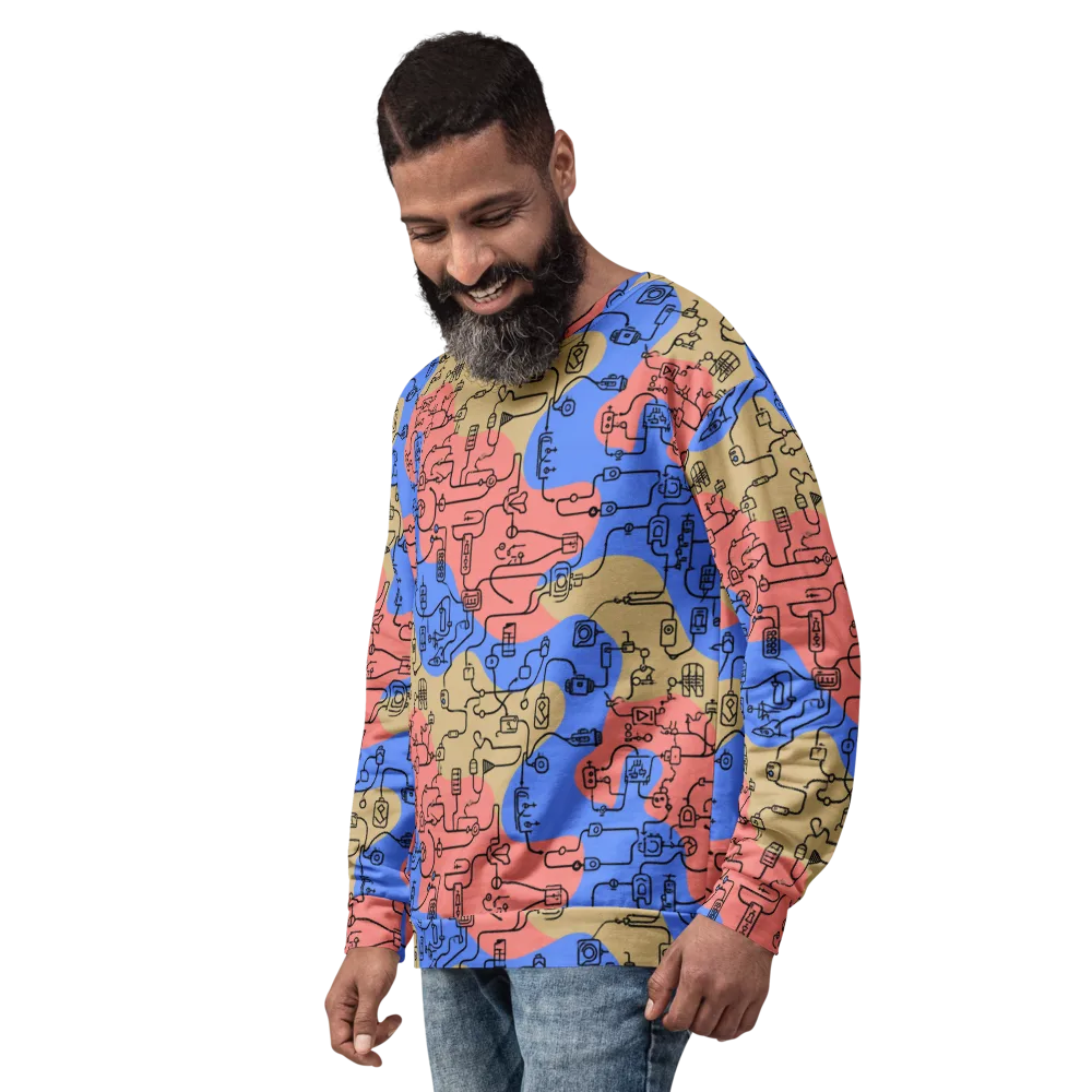 Analog Bloom on Sweatshirt — Left Front
