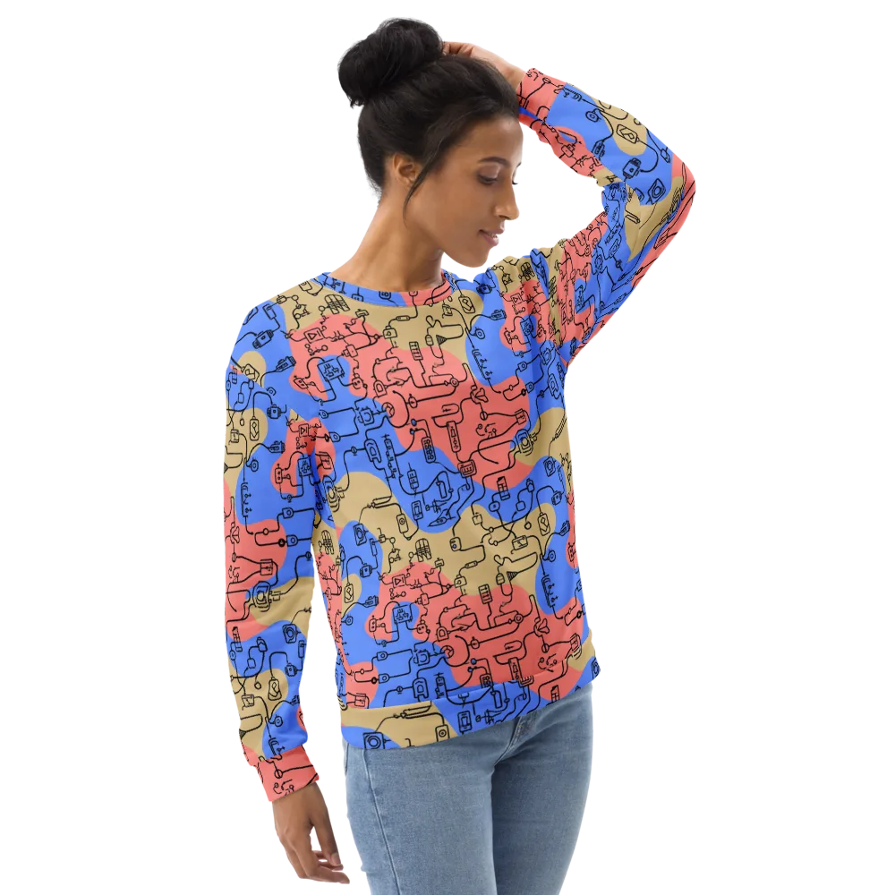 Analog Bloom on Sweatshirt — Right Front