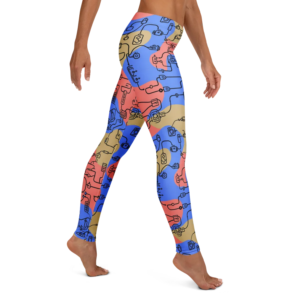 Analog Bloom on Leggings — Right