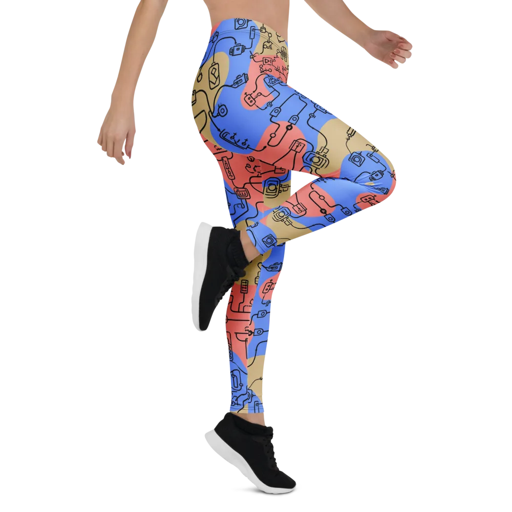 Analog Bloom on Leggings — Right