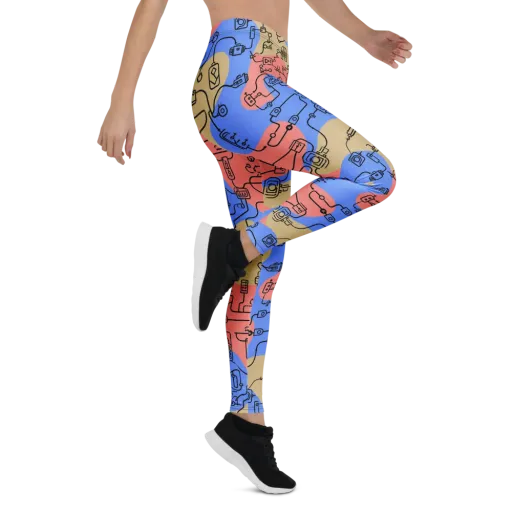 Analog Bloom on a Leggings
