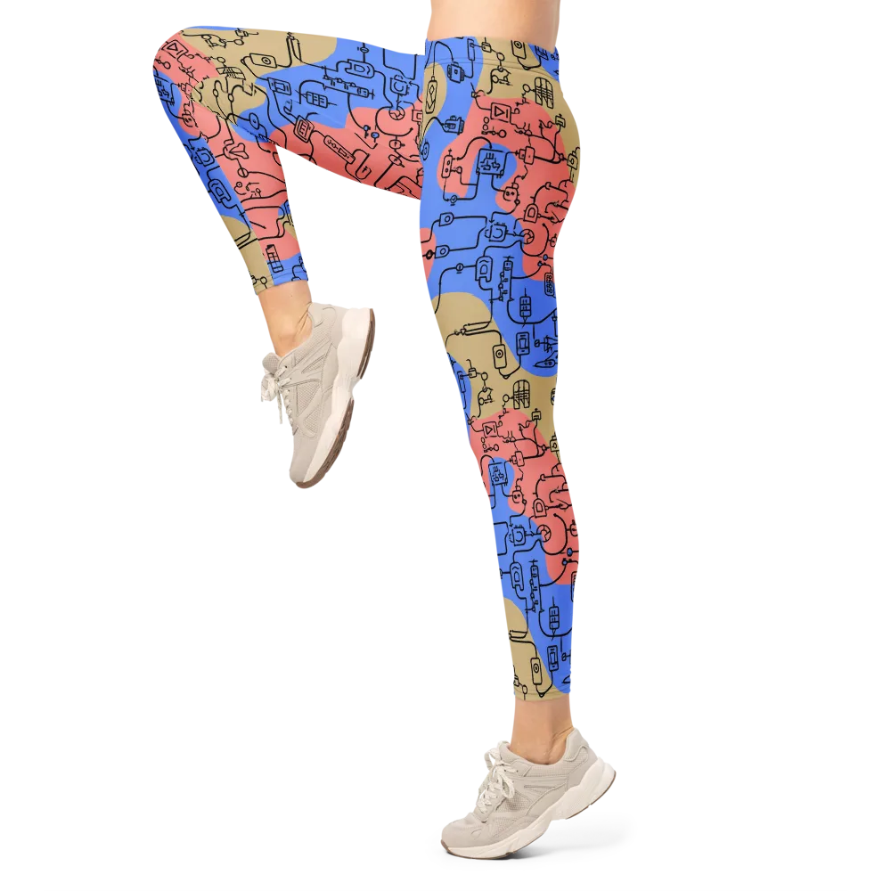 Analog Bloom on Leggings — Left