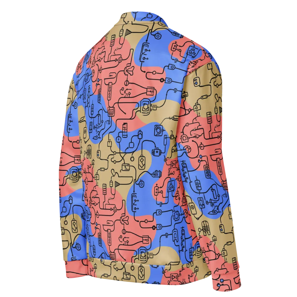 Analog Bloom on Bomber Jacket — Right Back