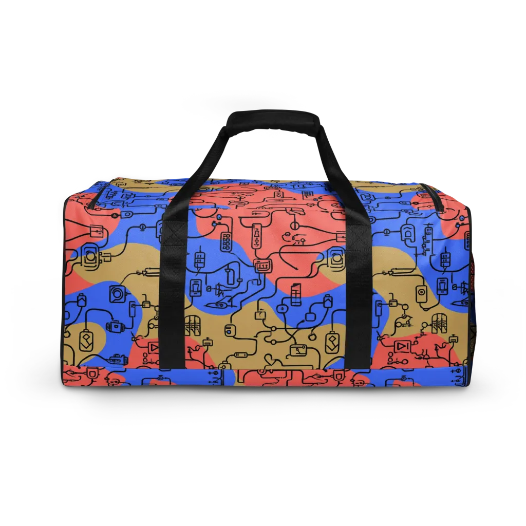 Analog Bloom on Duffle Bag — Back