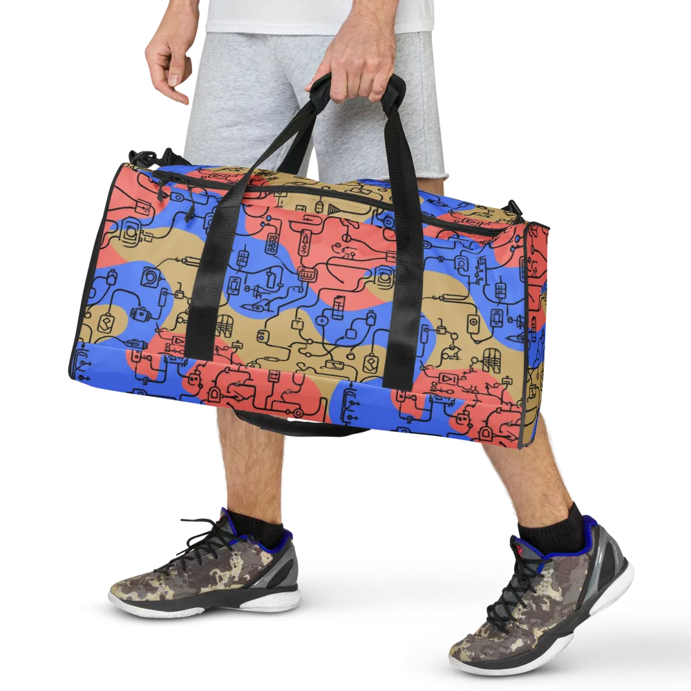 Analog Bloom on Duffle Bag — Front