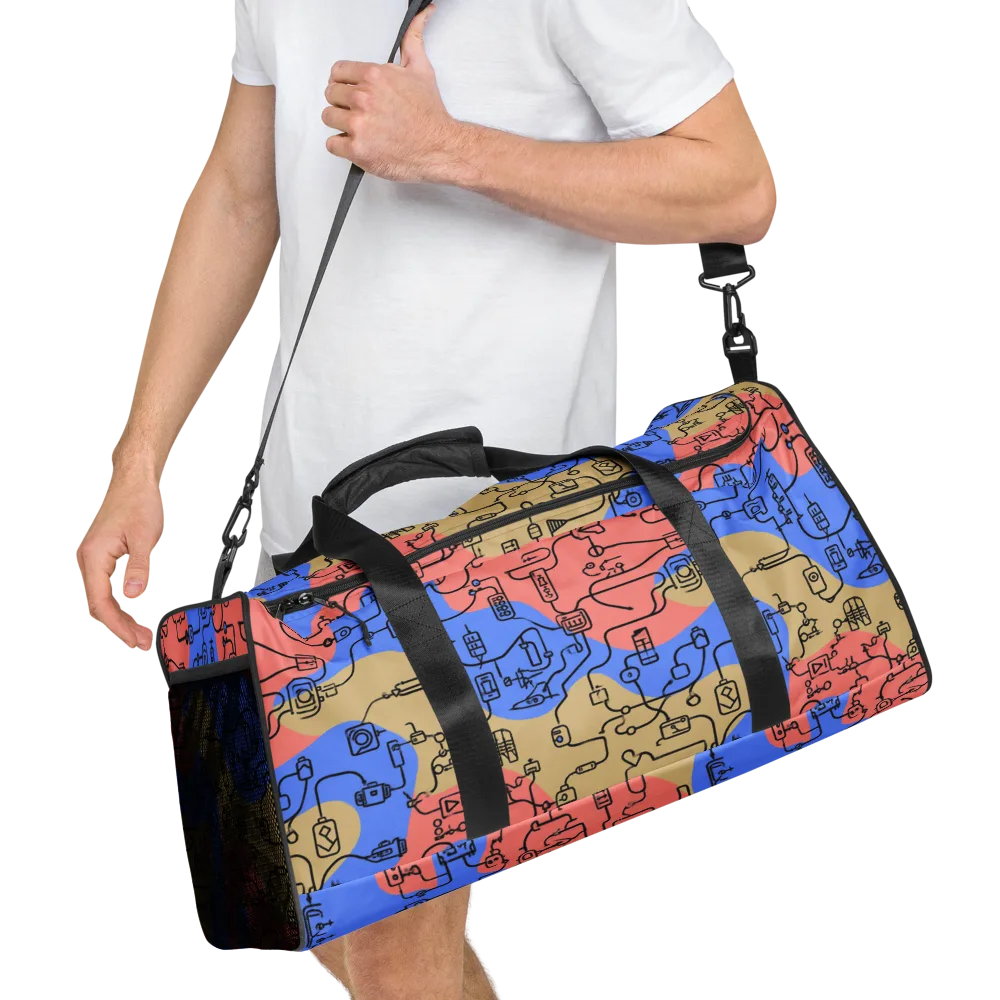 Analog Bloom on Duffle Bag — Right Front