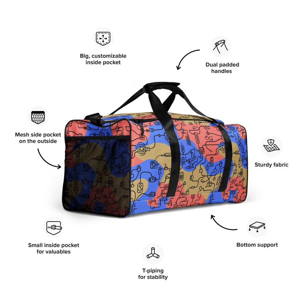 Analog Bloom on Duffle Bag — Right Front