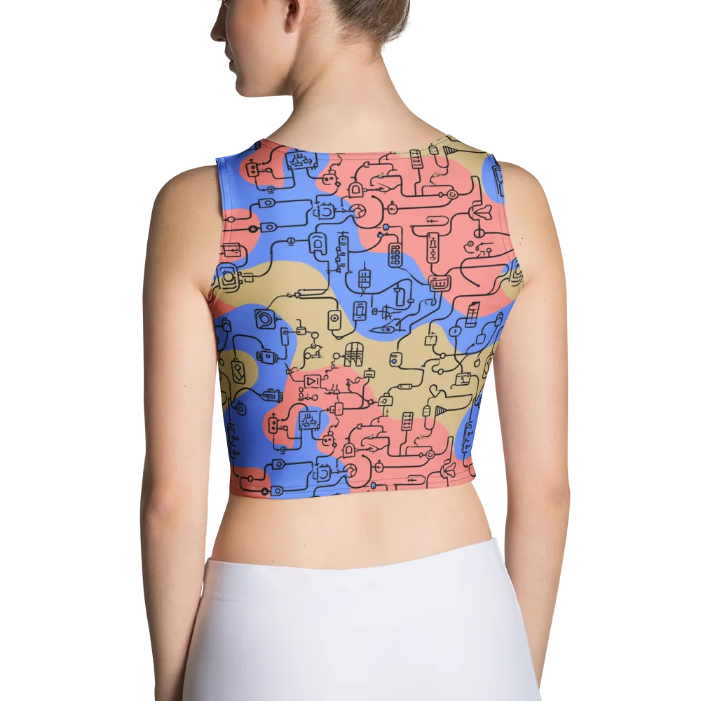 Analog Bloom on Crop Top — Back