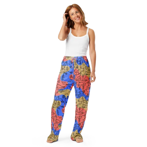 Analog Bloom on a Women's Pajama Pants
