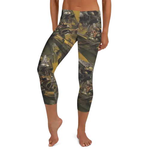 Ochre Momentum on a Capri Leggings