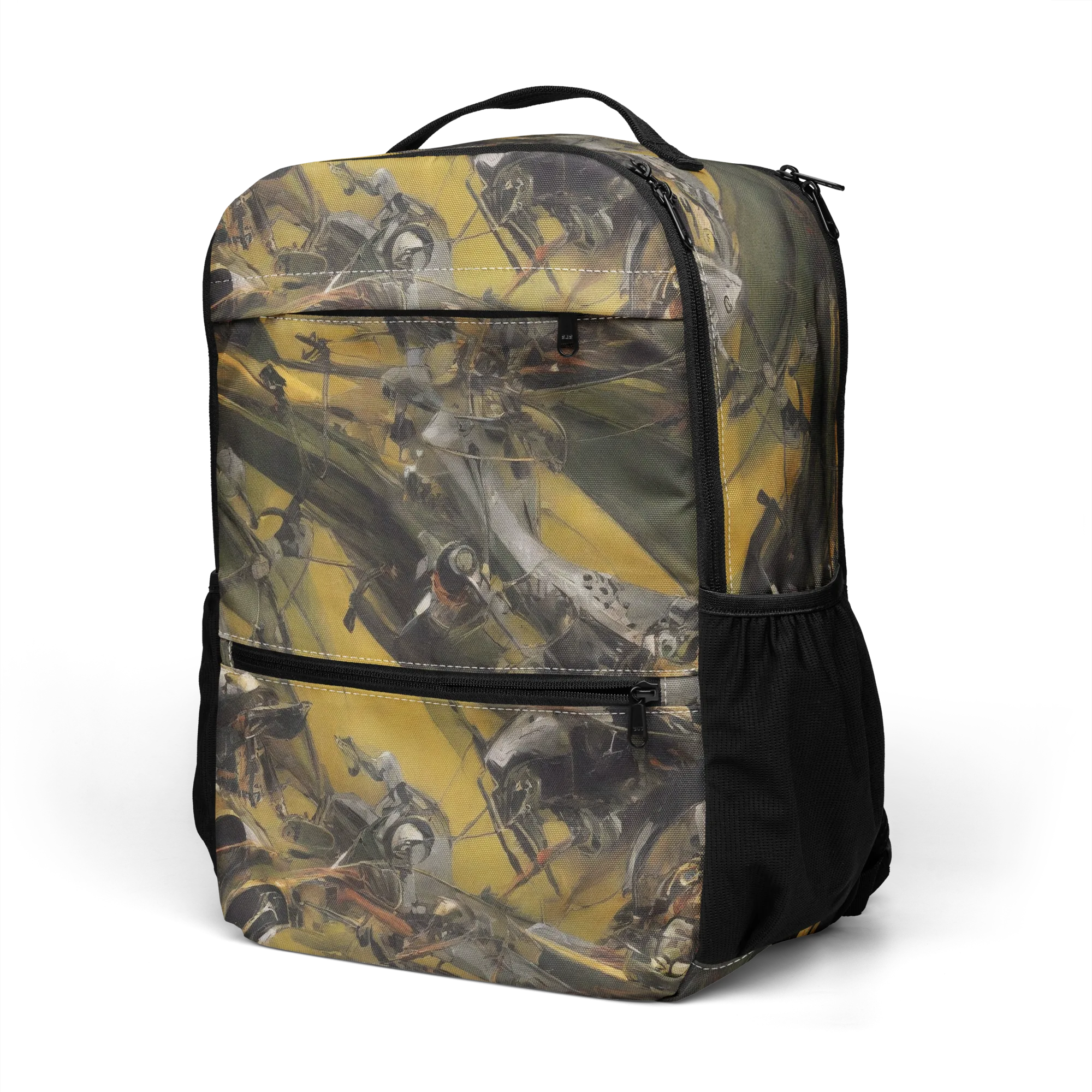 Ochre Momentum on Utility Backpack — Left Front