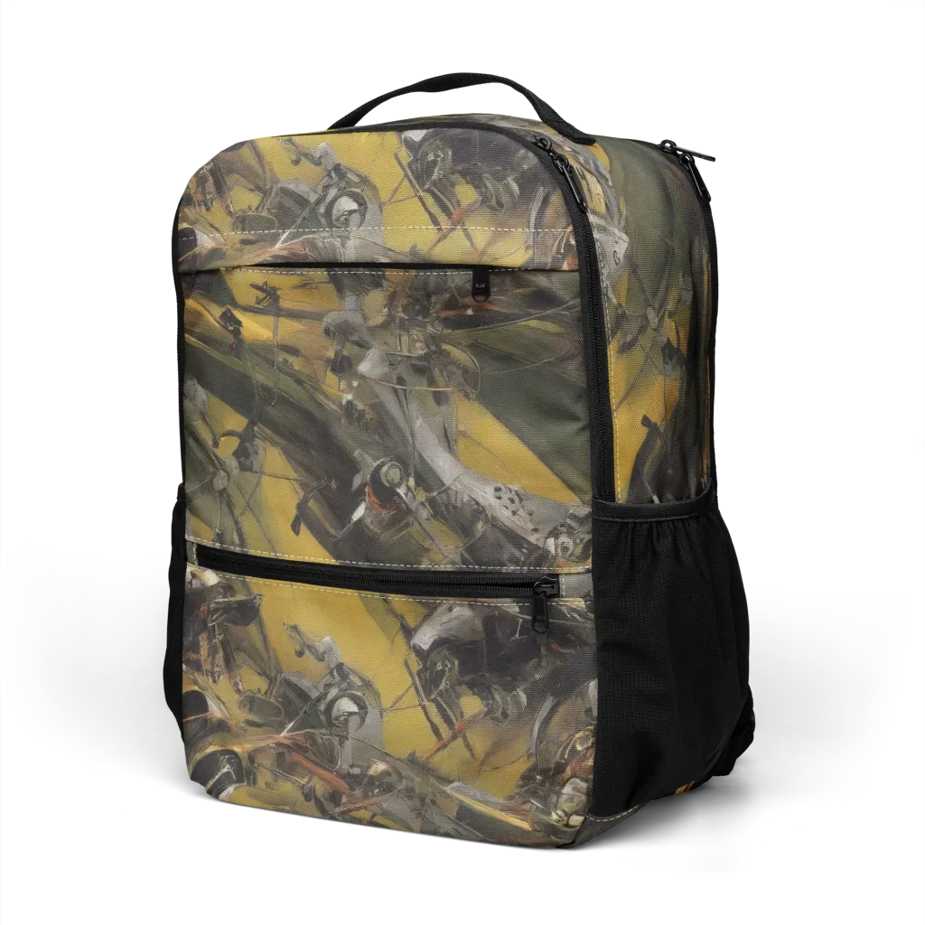 Ochre Momentum on Utility Backpack — Left Front