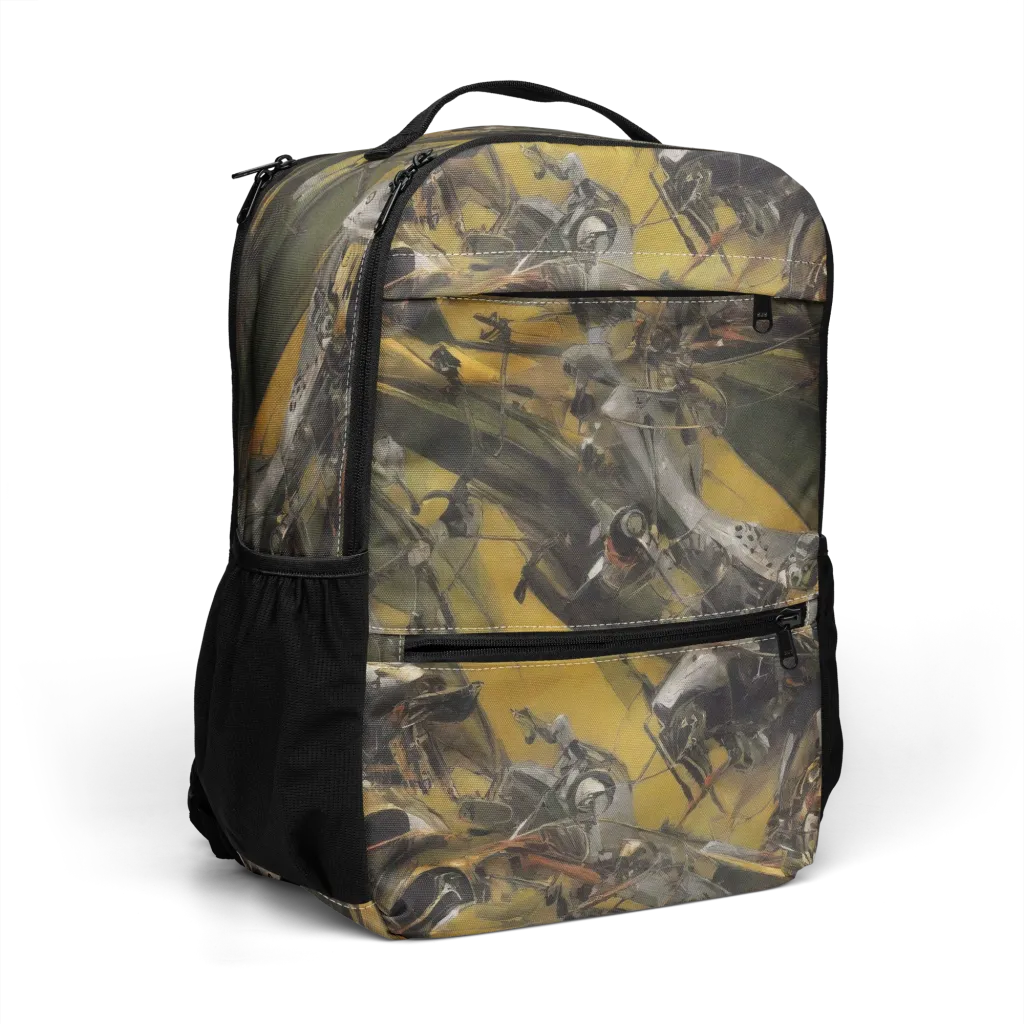 Ochre Momentum on Utility Backpack — Right Front