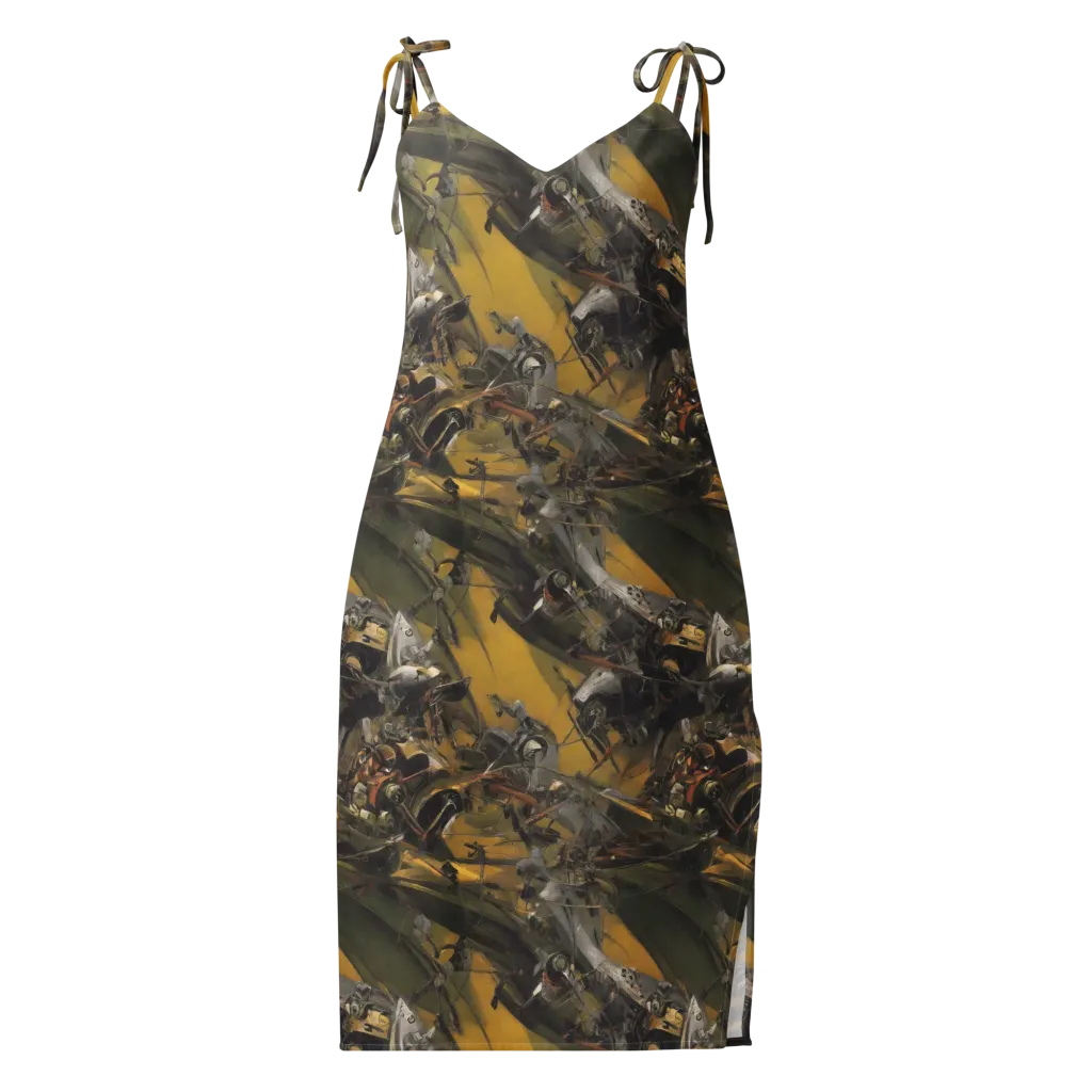 Ochre Momentum on Slip Dress — Front
