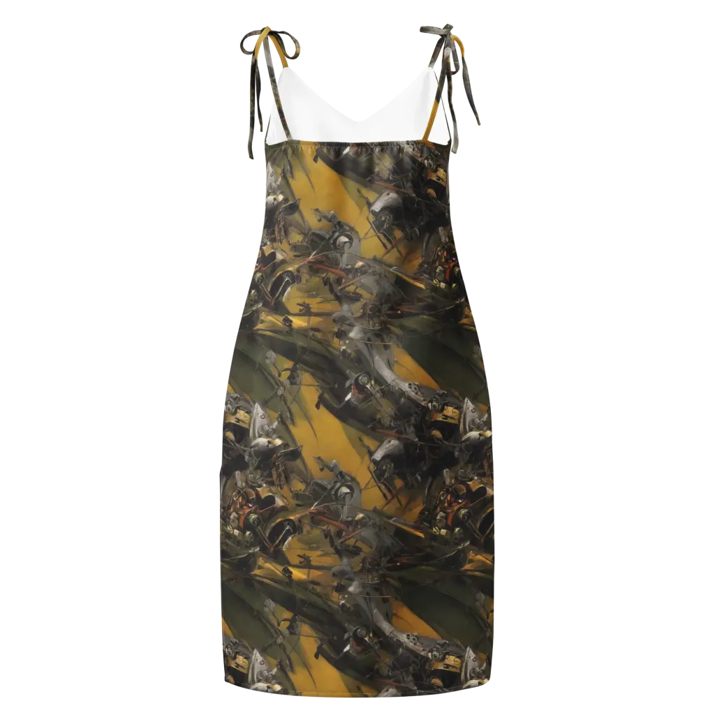 Ochre Momentum on Slip Dress — Back