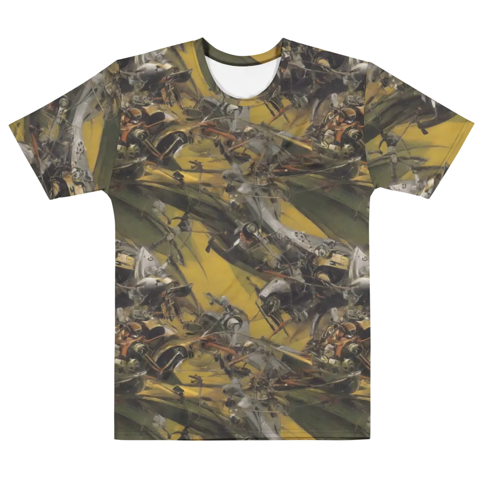 Ochre Momentum on Men's Cotton Crew Neck T-Shirt — Front