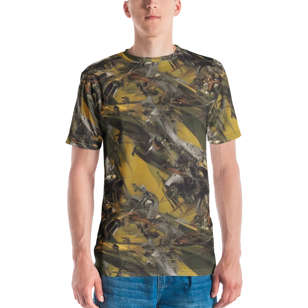 Ochre Momentum on Men's Crew Neck T-Shirt — Front
