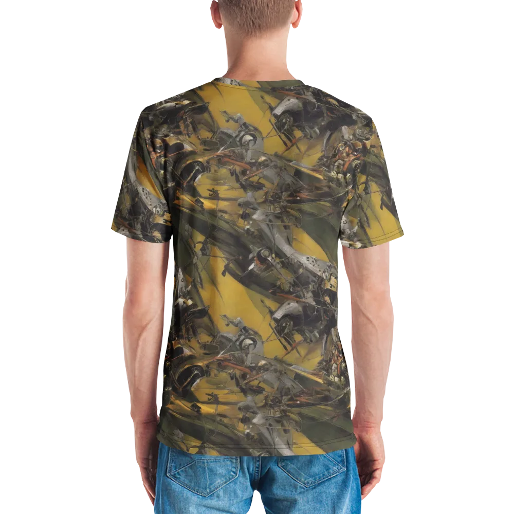 Ochre Momentum on Men's Crew Neck T-Shirt — Back